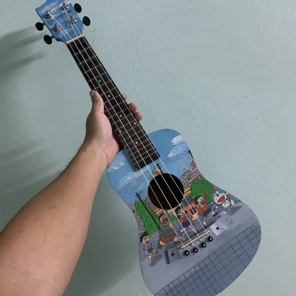 ĐÀN UKULELE DOREMON HANDMADE ĐỘC LẠ