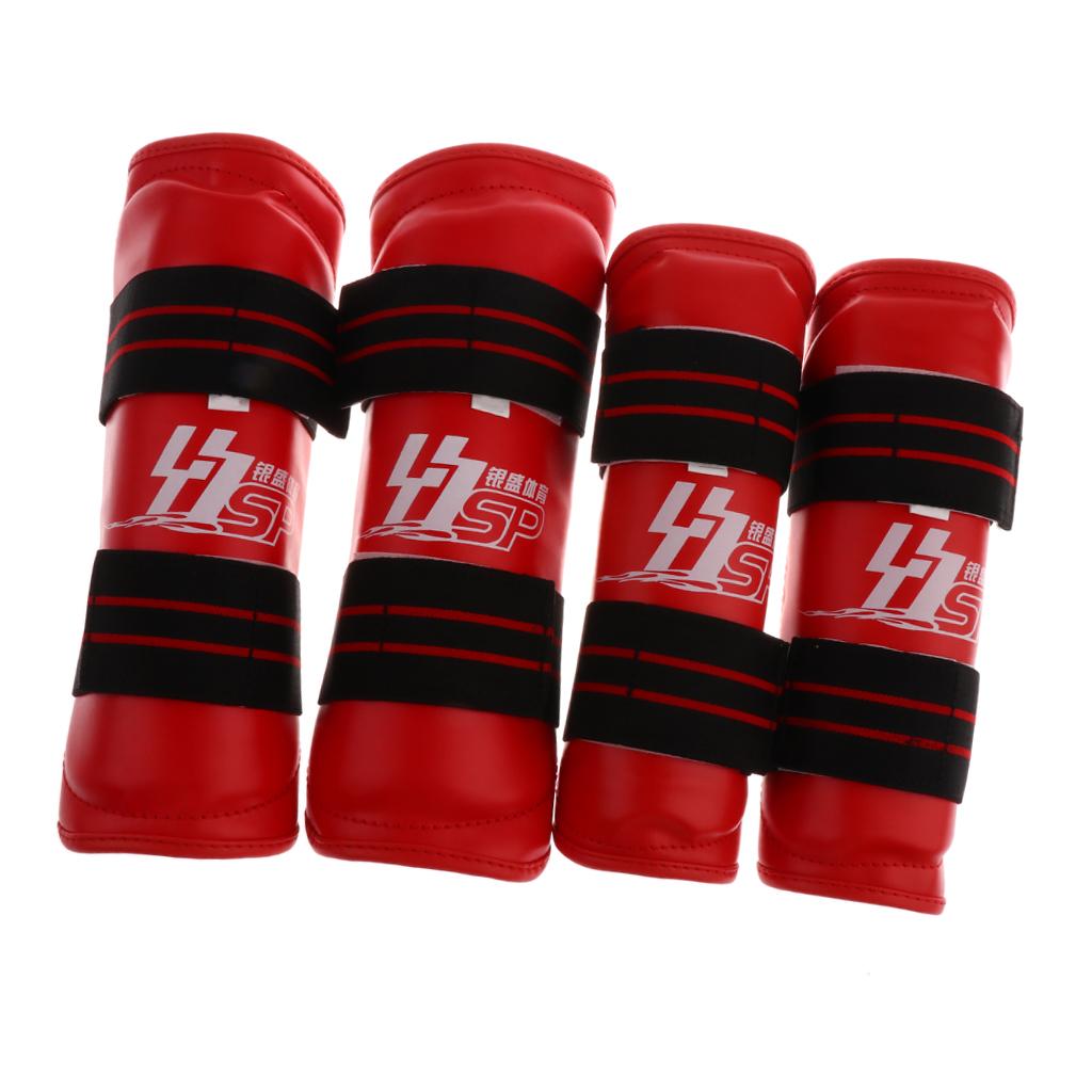 Taekwondo Shin Guard/Leg Protector + Arm Guard/Elbow Protector Set