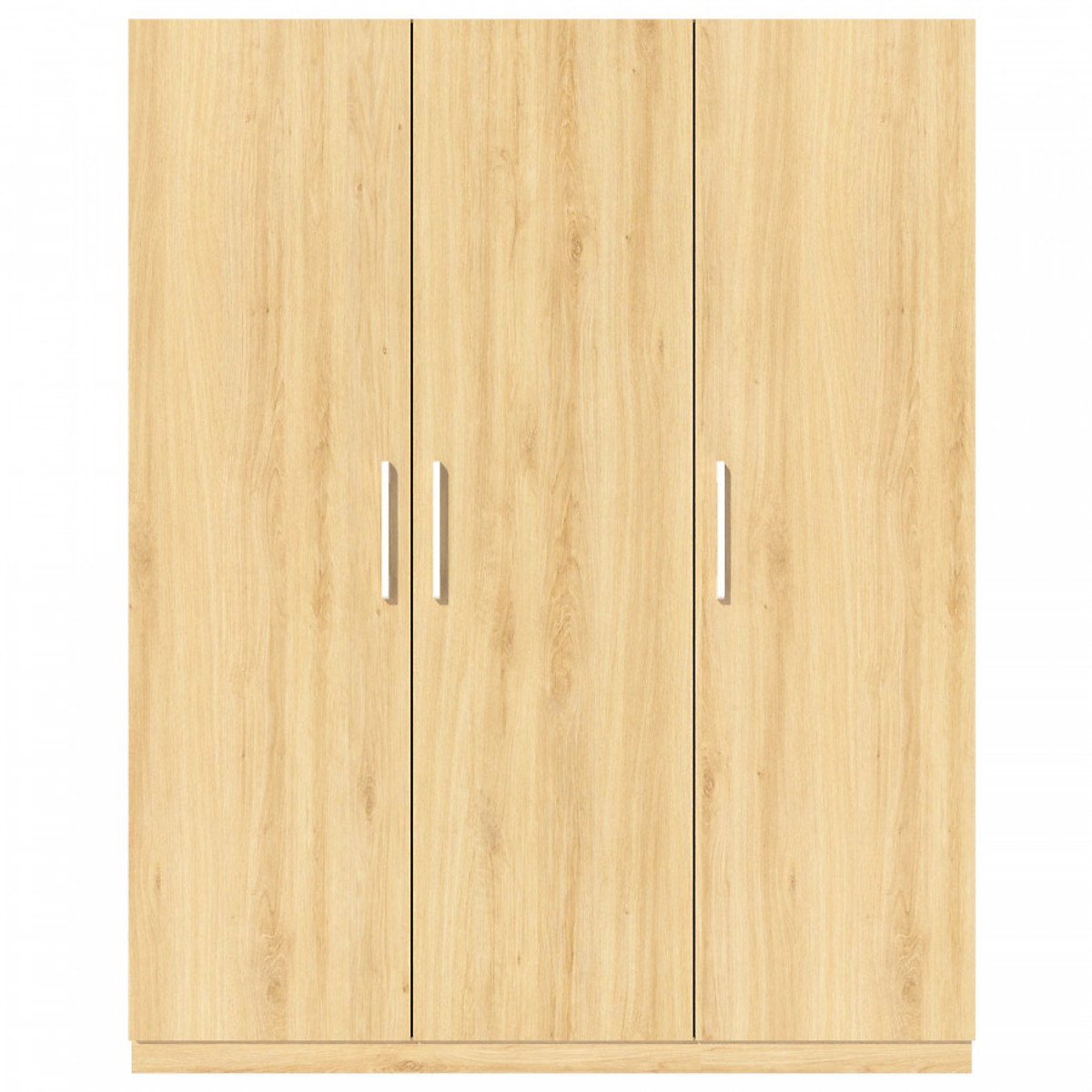 Tủ quần áo gỗ MDF Tundo 3 cánh 2 ngăn đứng màu vàng 160 x 55 x 200cm