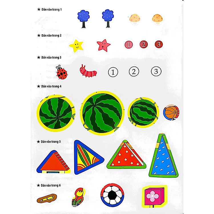 Sách Dạo chơi cùng Toán học - Trò chơi dán giấy