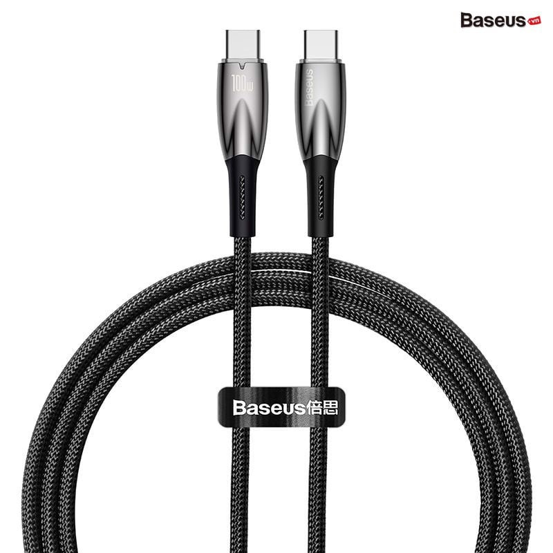 Cáp Sạc Nhanh Công Suất Cao Baseus Glimmer Series Fast Charging Data Cable Type-C to Type-C 100W - Hàng chính hãng