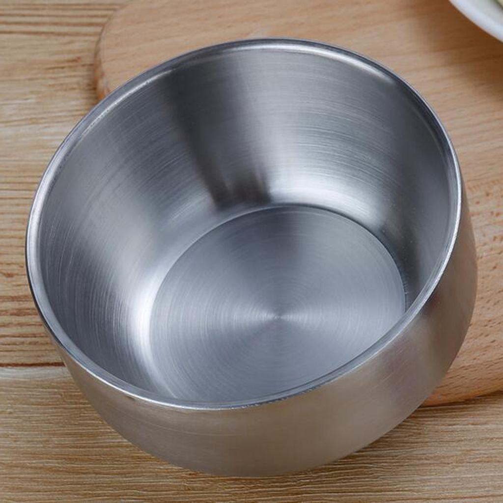 Stainless Steel Lunch Bags Round Lunch Box Food Bento Container Kid with Lid