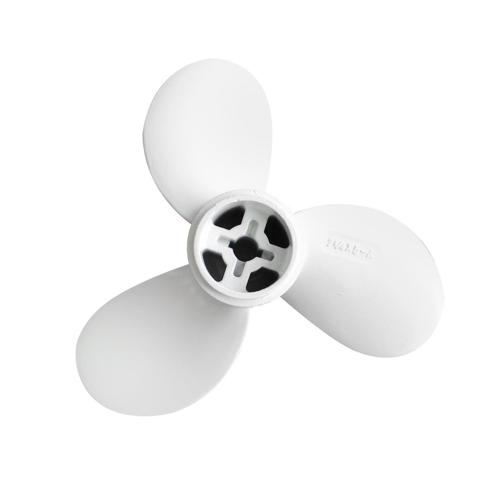 7 1/4X5-A Boat Propeller Outboard Motor Propeller 3 Blades Aluminum Alloy Propeller Replacement for Yamaha Outboard 2HP