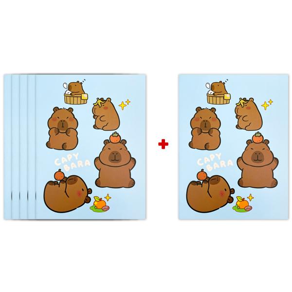 [MUA 5 TẶNG 1] Tập Học Sinh Capybara - 4 Ô Ly Vuông - 96 Trang 120gsm - The Sun 04