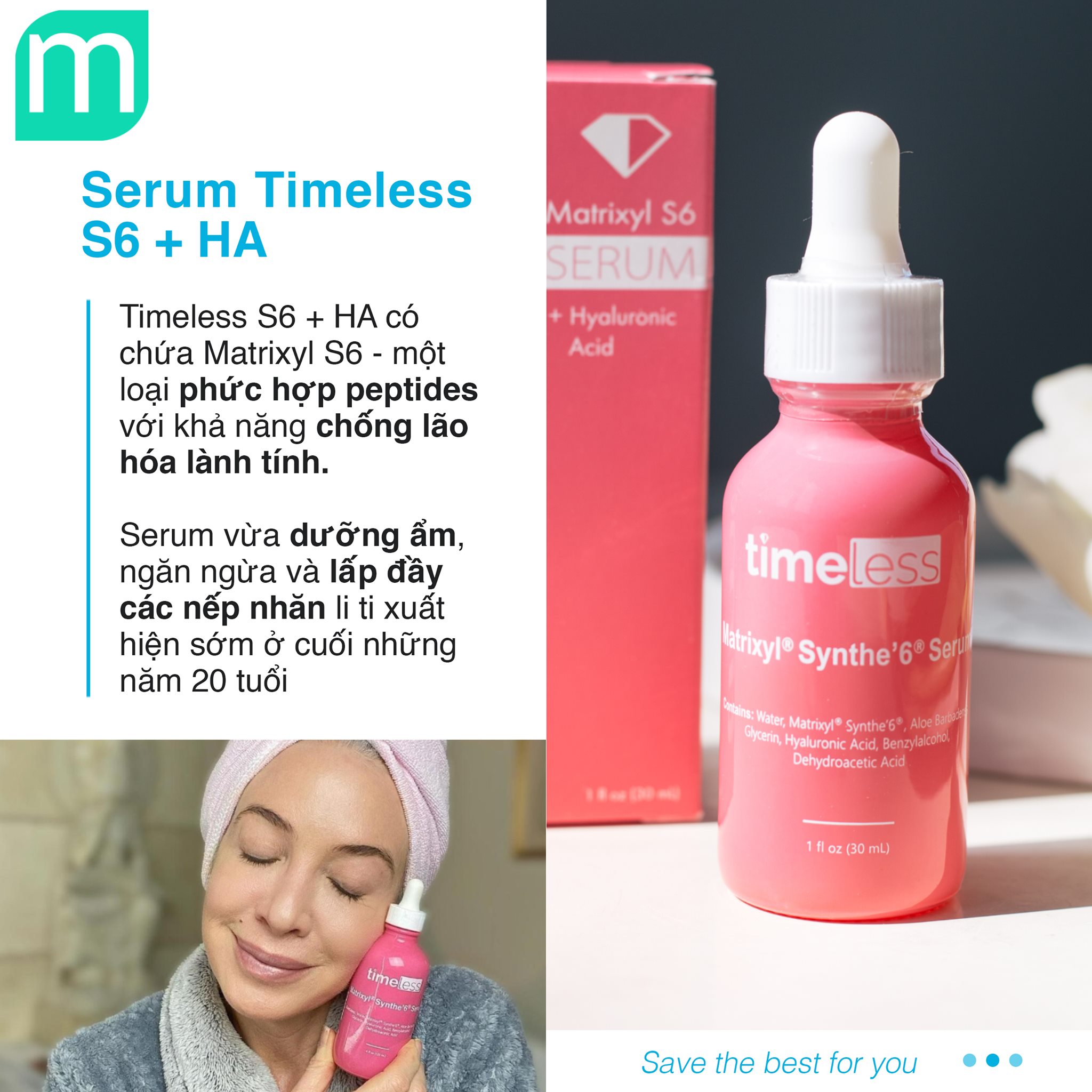 Serum Timeless Matrixyl S6 + Hyaluronic Acid 30ml