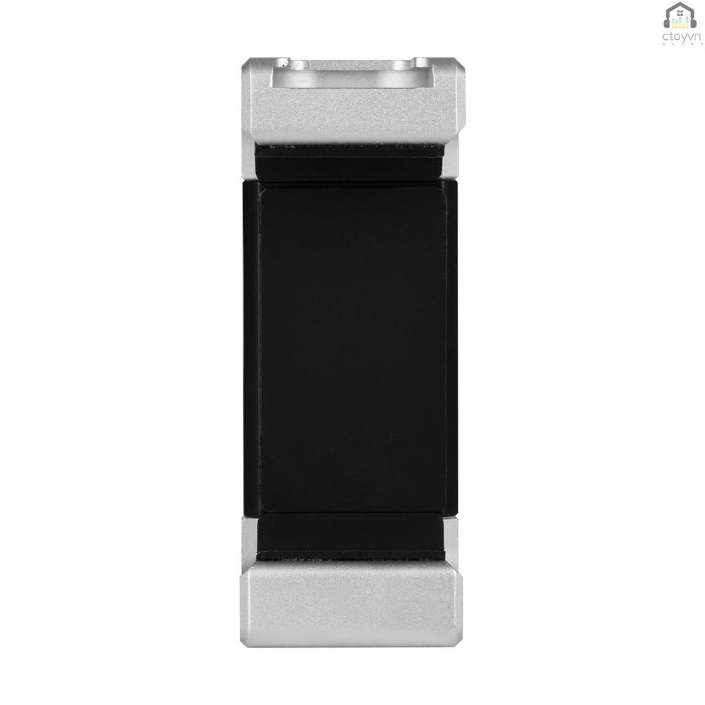 Giá đỡ kẹp điện thoại bằng hợp kim nhôm 1/4 Inch có lỗ vít tương thích với iPhone 11/X/8/7/7 Plus Xiaomi