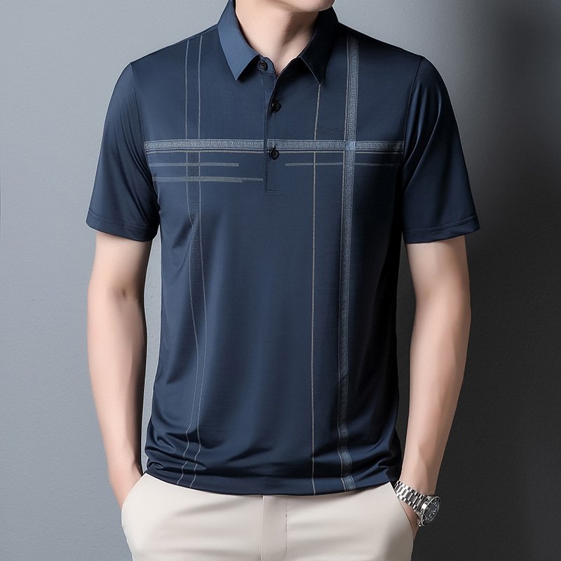 Áo Thun Nam POLO Vải Thun Trơn Mát Lạnh Chất Vải Cotton Lụa Cao Cấp Sang Trọng Lịch Lãm