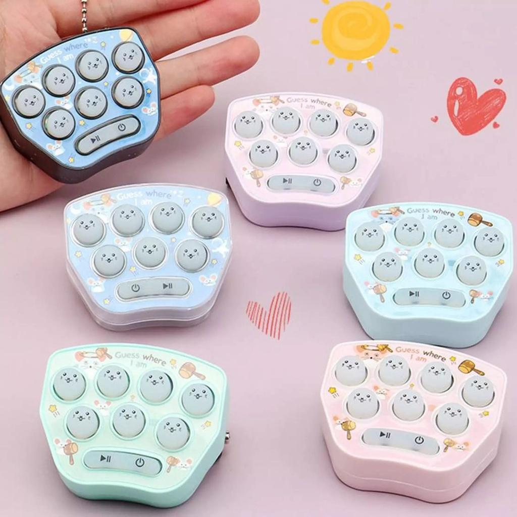 Móc Khóa Cute Dễ Thương Đồ Chơi Đập Chuột Cho Bé Có Nhạc Tăng Kích Thích Sự Phát Triển 5 Giác Giảm Căng Thẳng