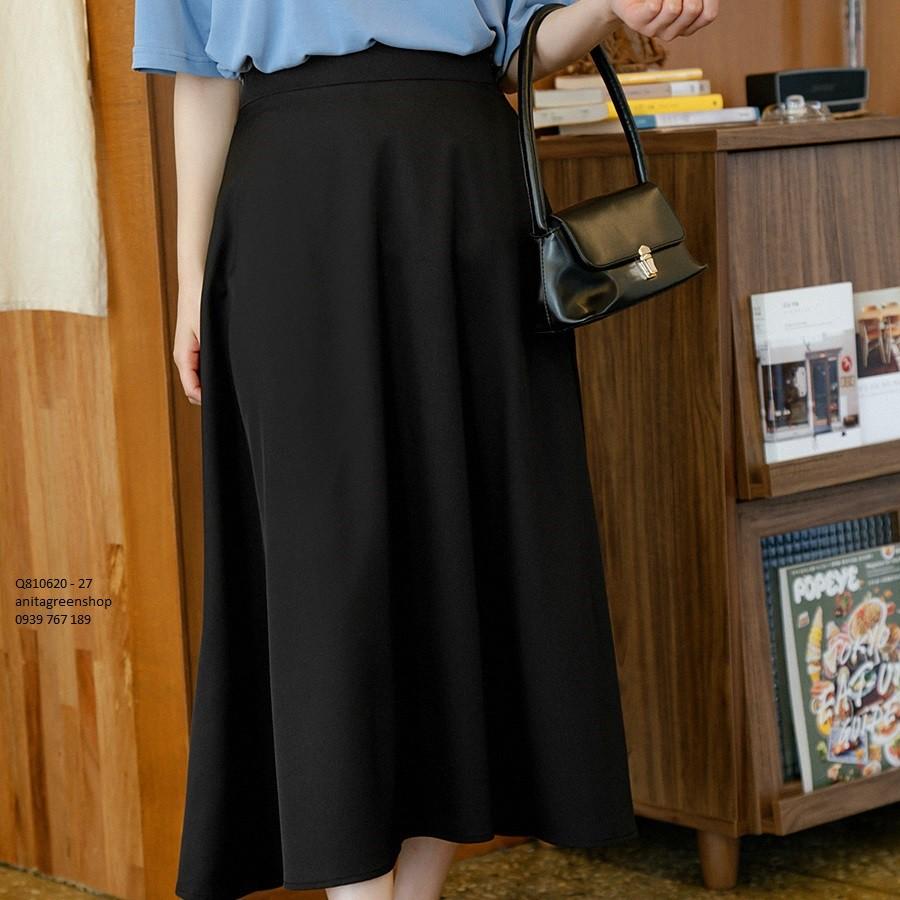 Q810620 CHÂN VÁY XÒE LƯNG THUN