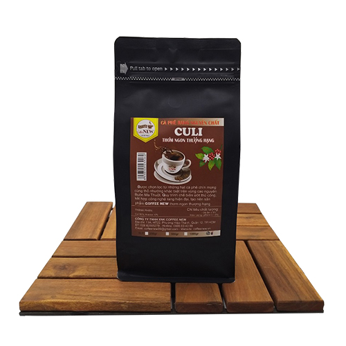 Cà Phê CULI - Rang Mộc Nguyên Chất (Gói 500gr) - Dạng Hạt Pha Máy Hoặc Pha Phin - Coffee New