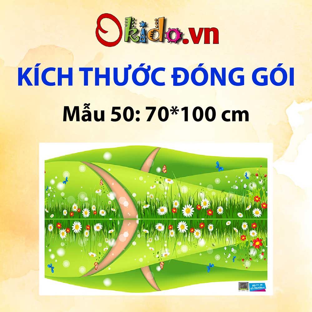 Decal trang trí trung thu 2023 bé và lân dưới ánh trăng chị hằng