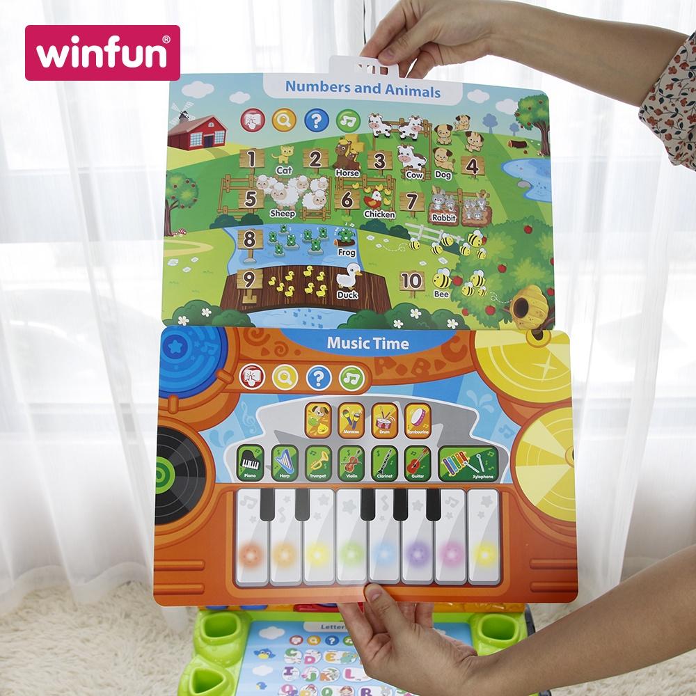 Bộ bàn ghế hỗ trợ học tập và vui chơi cho bé, nhiều hiệu ứng và bài học hấp dẫn Winfun 1207