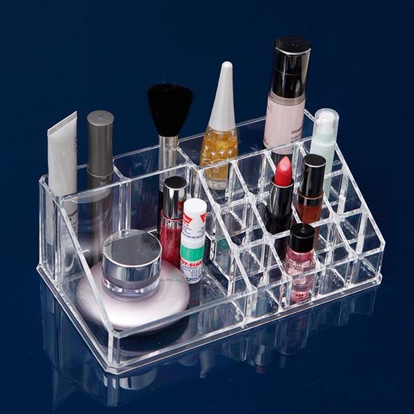 Kệ Mica Đựng Mỹ Phẩm, Son Môi, Nước Hoa 16 Ô Cao Cấp