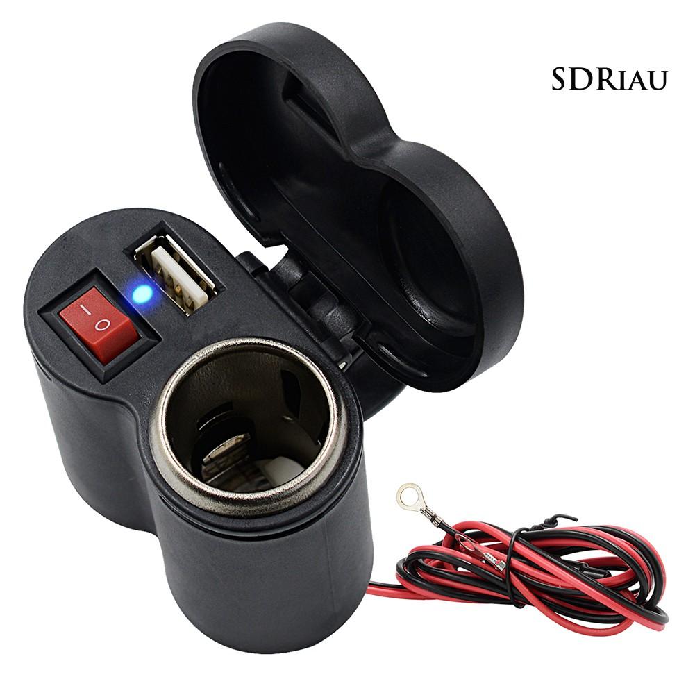 Tẩu Sạc Usb Đa Năng Trên Xe Mô Tô Tiện Dụng