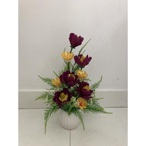 Chậu hoa cắm sẵn cao 35cm