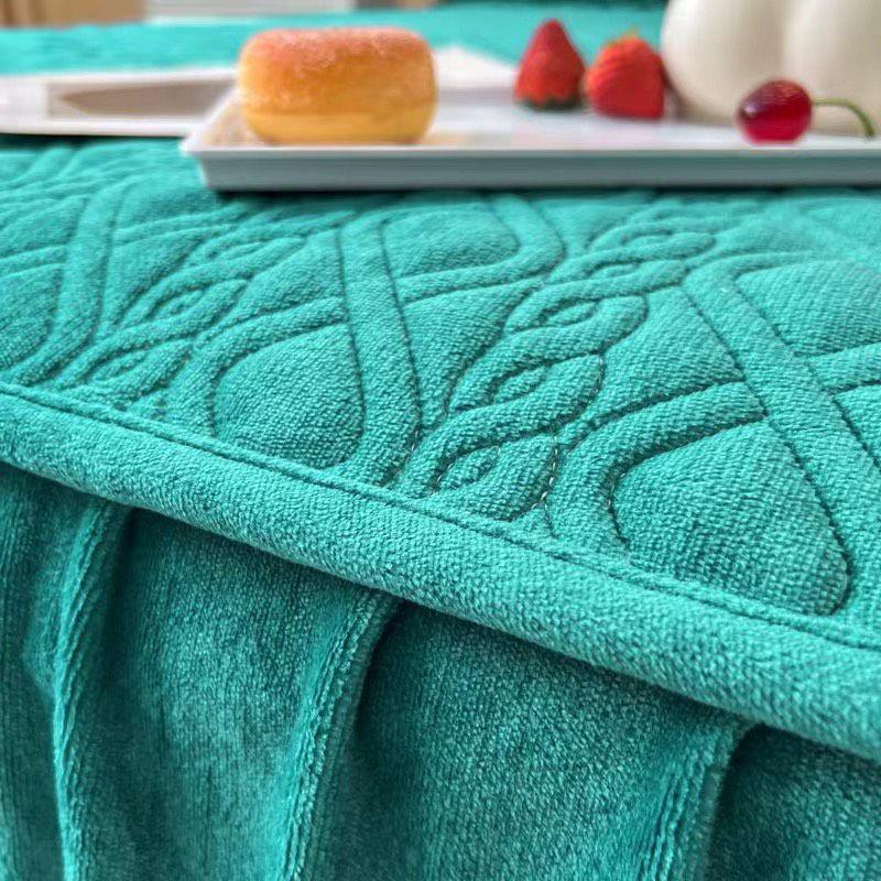 Sét ga gối trần phủ bánh bèo nỉ nhung 3 lớp dày dặn Hàng Cao Cấp