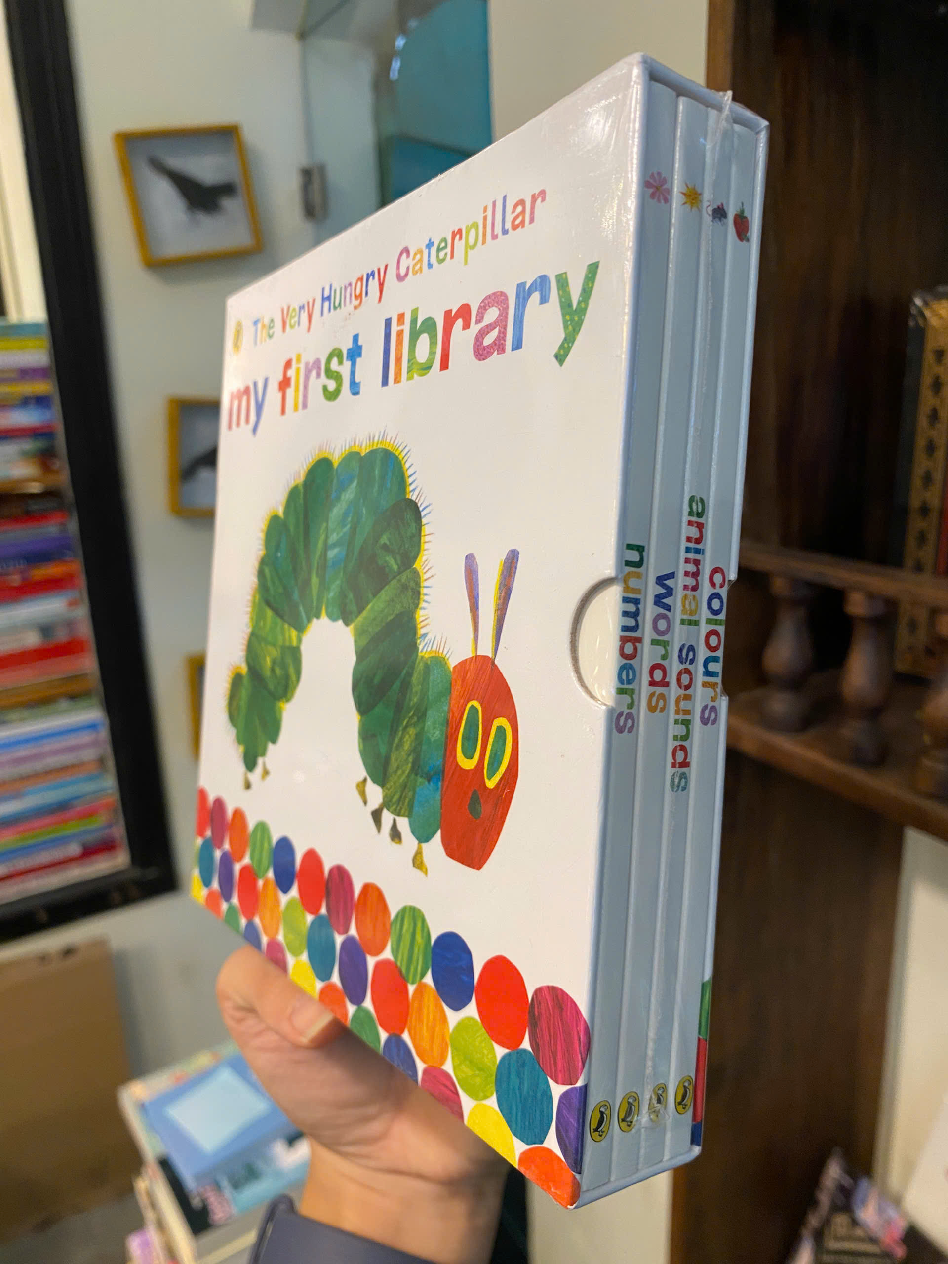 Sách - The Very Hungry Caterpillar My First Library by Eric Carle - Ngoại văn Thiếu nhi Nhập khẩu