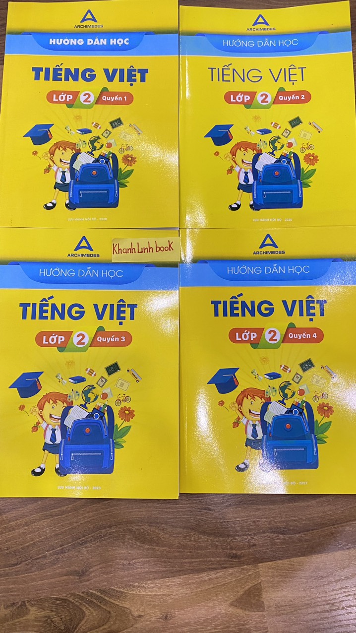 Sách - Combo 8 cuốn Hướng dẫn học toán + tiếng việt lớp 2 (2023)