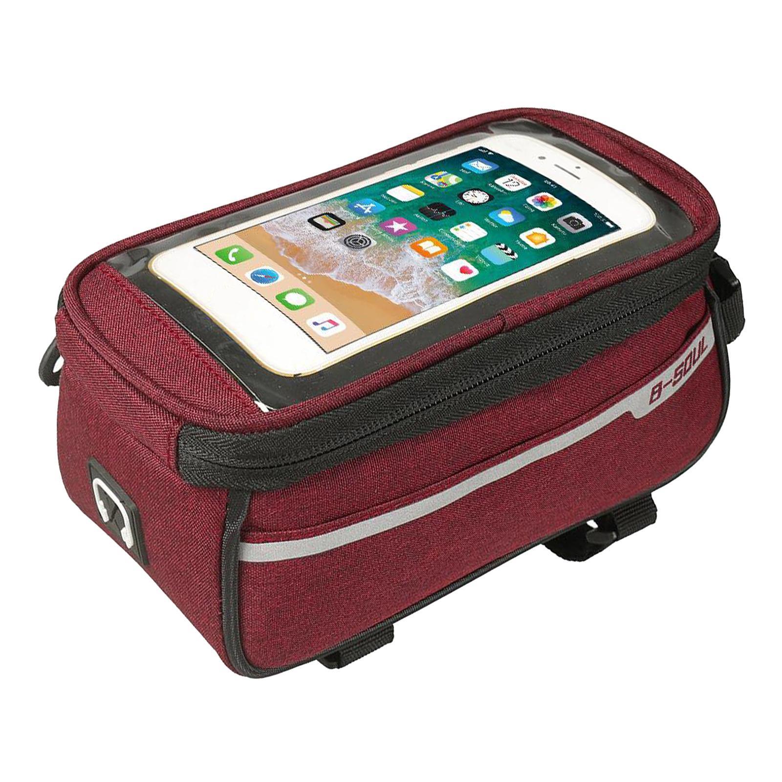 Cycling Bag Bike Front Frame Bag Phone Holders