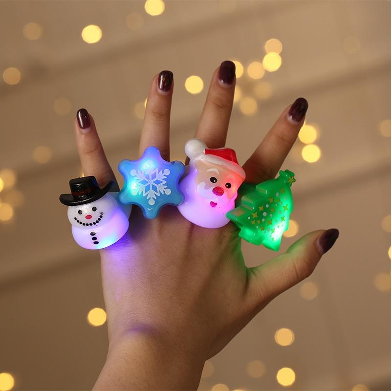 Nhẫn họa tiết hoạt hình phong cách giáng sinh cho người lớn và trẻ em