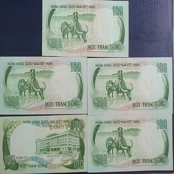Tờ lưu niệm hình Con Trâu 100 đồng ở Việt Nam, dùng để lì xì, sưu tầm, lưu niệm, trang trí trong nhà dịp Tết Tân Sửu 2021 - SP001805