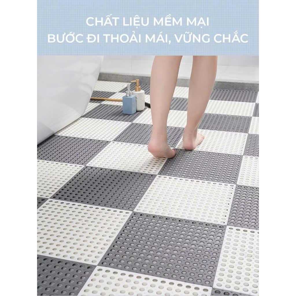 Thảm nhà tắm chống trơn trượt kích thước 30x30cm