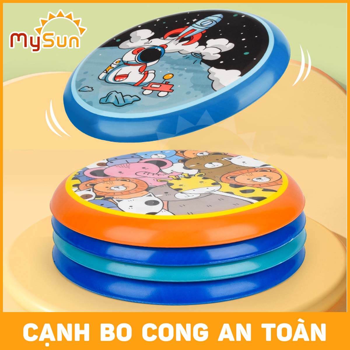 Đồ chơi vận động đĩa bay ném thể thao ngoài trời vui nhộn cho bé MySun