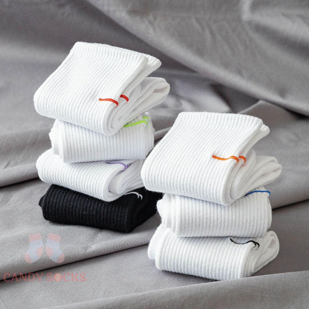 Tất nữ vớ nữ cổ trung, Set 5 đôi tất nữ phong cách Hàn Quốc, co dãn 4 chiều, chất liệu cotton Hàn cao cấp TN-185