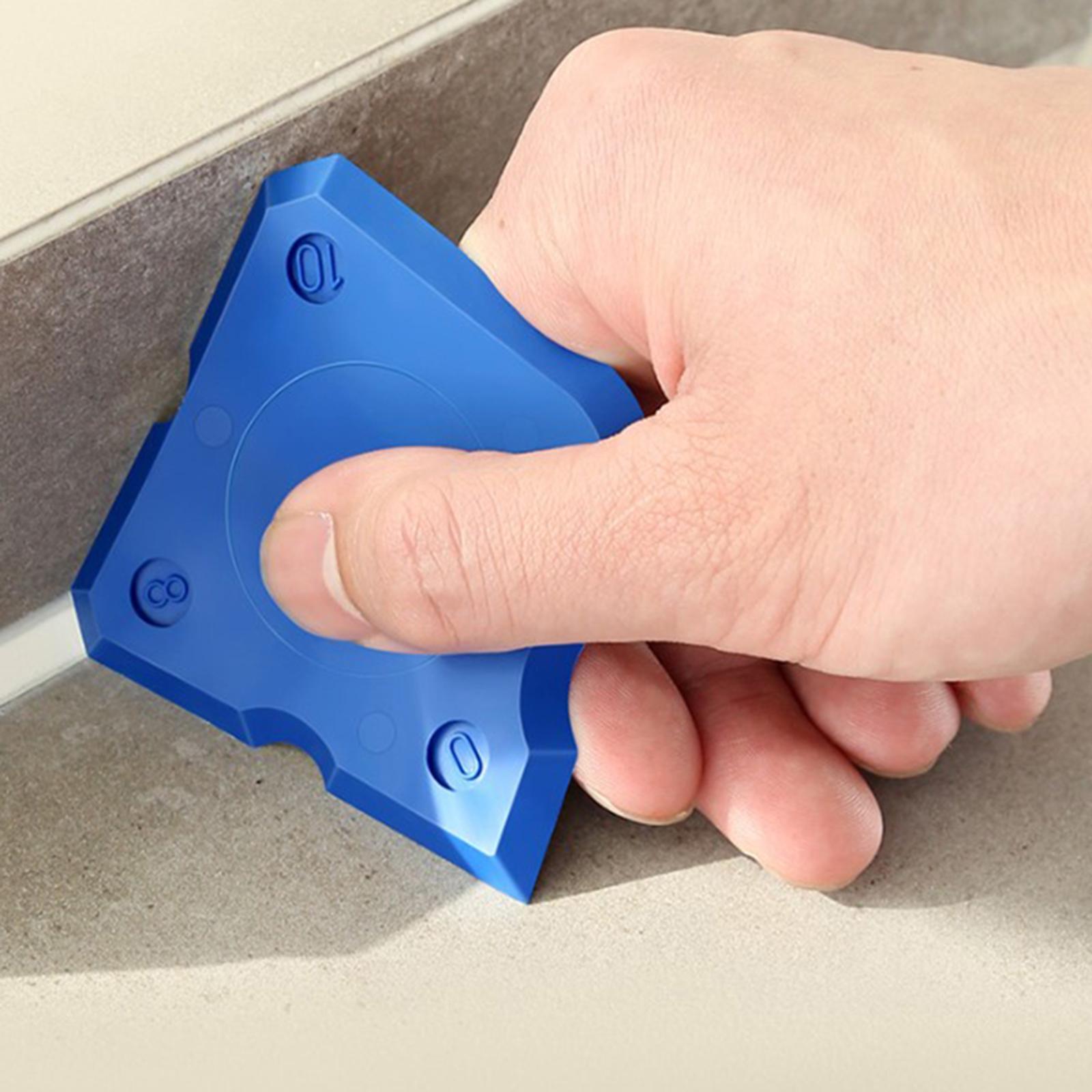 9Pcs Caulking Tool Grout Removal Tool Seam Finishing Tool Glue Corner Replaceable Pads Joint Sealant Sealing for Floor Sink Windows