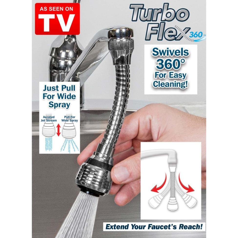 Vòi nước inox tiện dụng xoay 360 độ