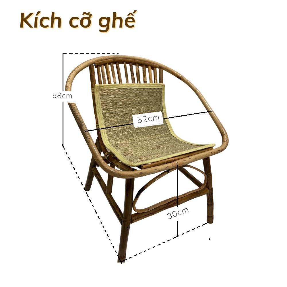 (Combo siêu tiết kiệm) Bộ bàn ghế mây sò tự nhiên phù hợp cho quán Cafe / Ban công gia đình / khách sạn / Homestay