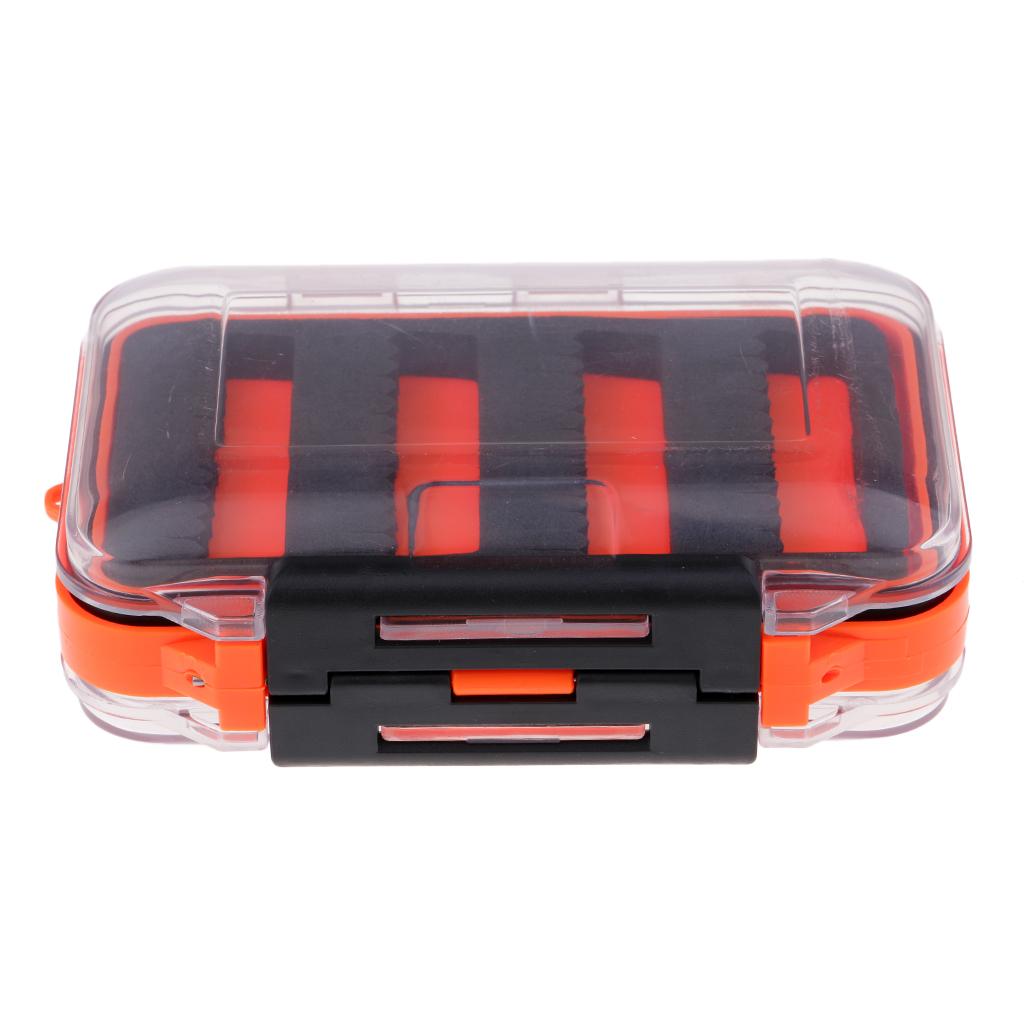 Double Sided Fly Fly Box Slit Bọt Fly Fishing Hook Jigs Storage Case