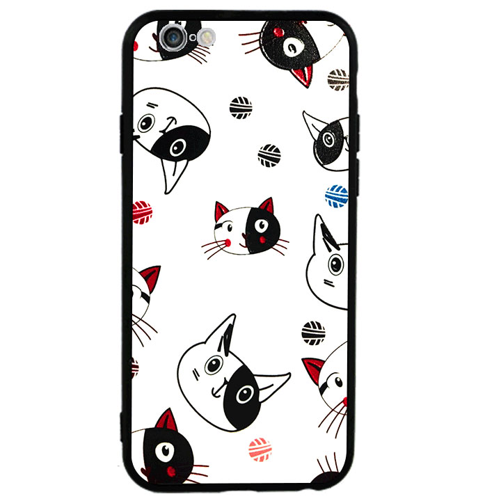 Ốp lưng viền TPU cao cấp cho Iphone 6 Plus - Kute Cat 02