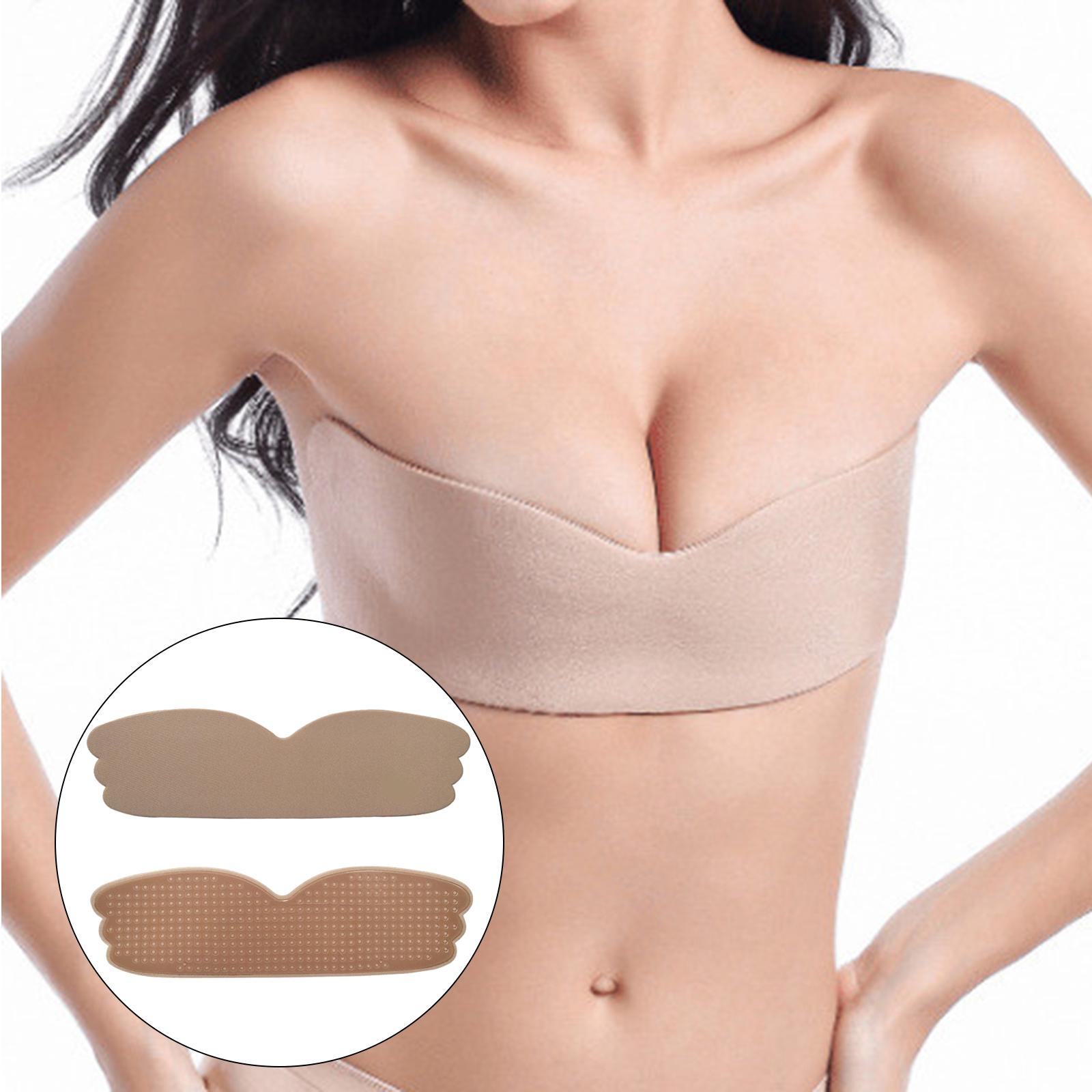 Women Lady Self Adhesive Bra Backless Strapless Push Up Invisible Sticky Bras