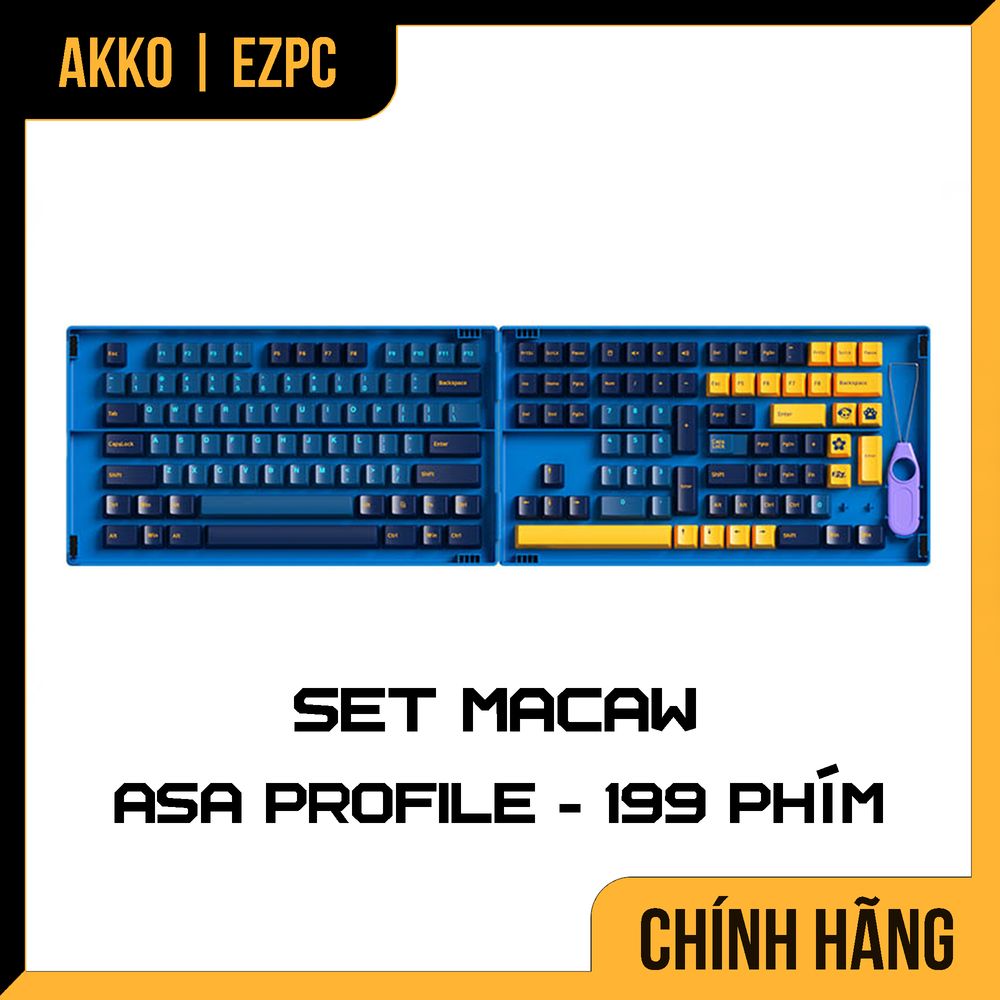 Keycap Cho Bàn Phím AKKO Hàng Chính Hãng Macaw ASA Profile | EZPC