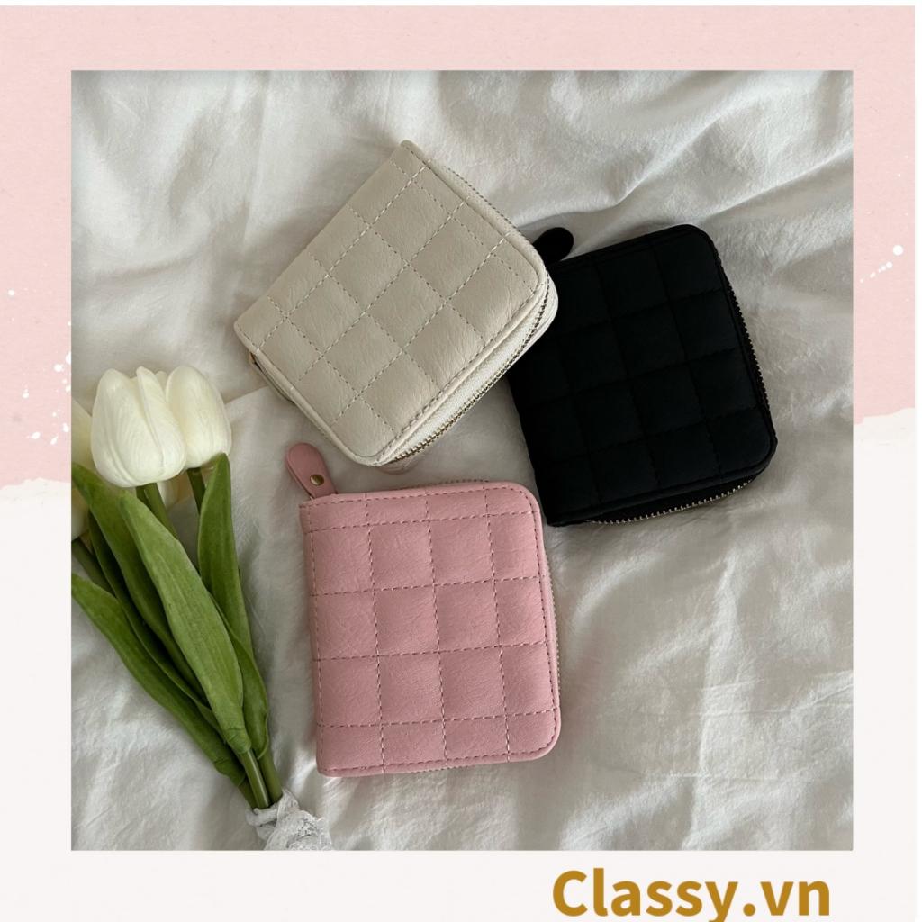 Ví nữ ngắn  Classy mini cầm tay da PU cao cấp T1165