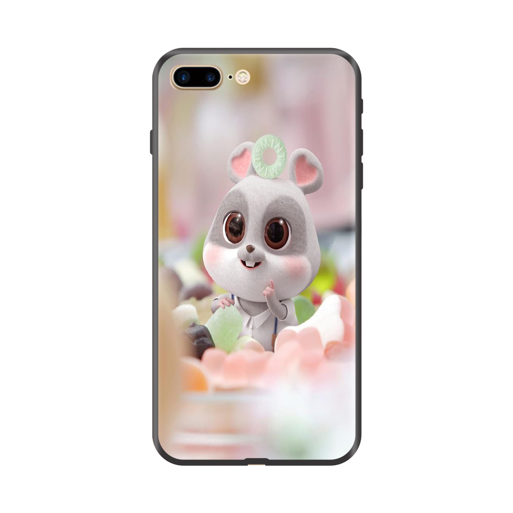 Ốp lưng TPU viền dẻo cho điện thoại IPHONE 7 PLUS/8 PLUS Hình Chuột Tết 2020 Mẫu 07