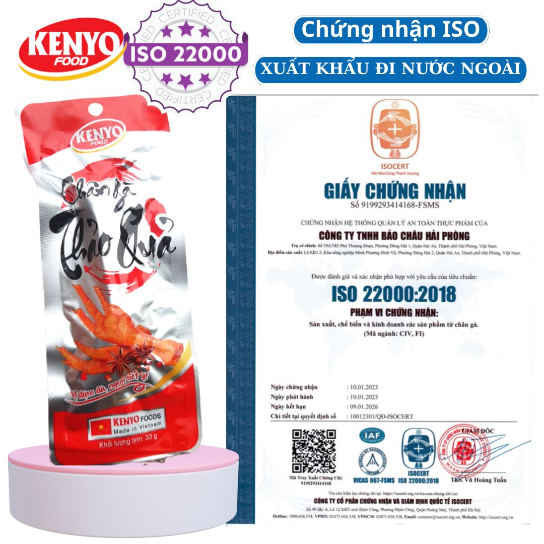 Combo 5 Chân Gà Cay Thảo Quả Hàng Việt Nam Xuất Khẩu - Vị Tứ Xuyên - Thơm - Ngon - Giòn