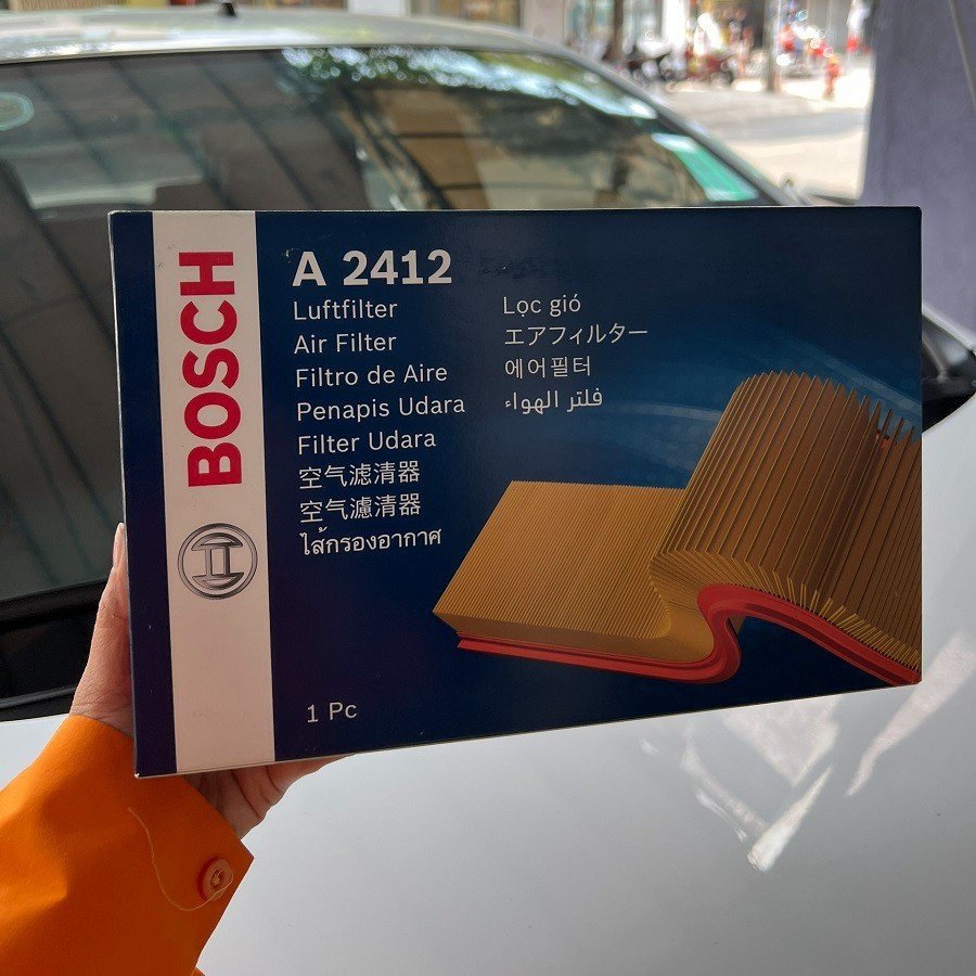 Lọc Gió Động cơ BOSCH A2412 Dành cho Xe Hyundai Tucson , KIA Sportage Rondo Diesel . Xuất xứ China