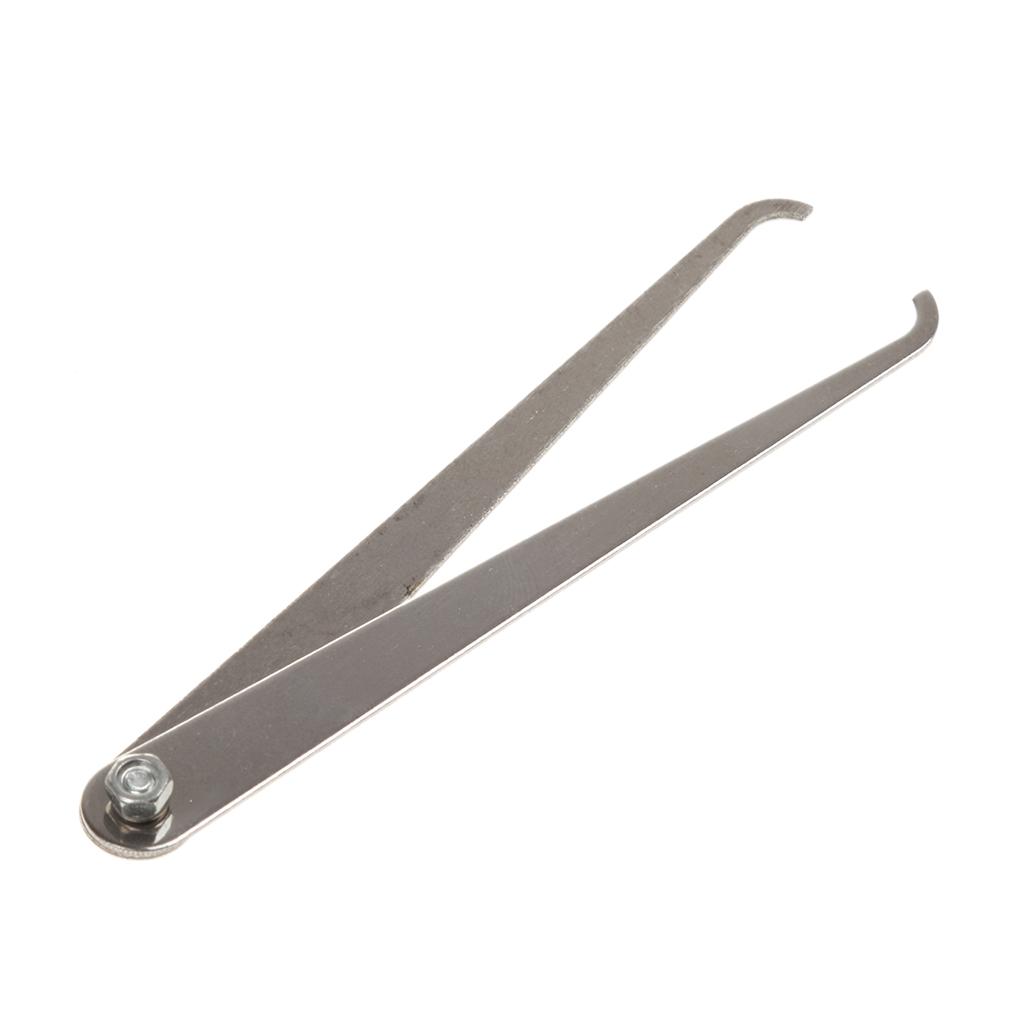 Inox 20cm Trong & Ngoài Đồ Gốm Kẹp Phanh Đất Sét Dụng Cụ Đo