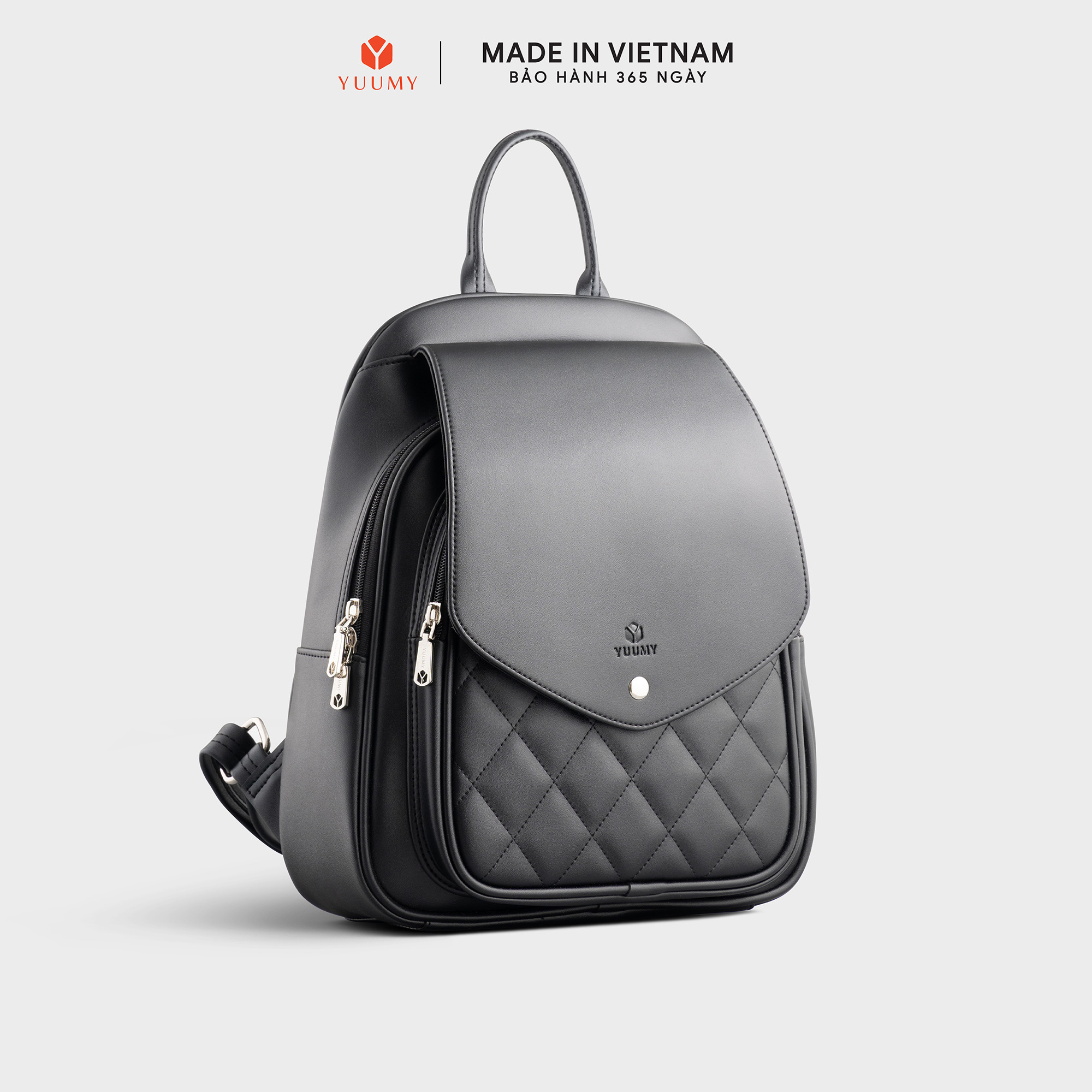 Balo Yuumy ( Thời trang nữ đựng phối nắp gập - Balo da Seasand YBA108 )