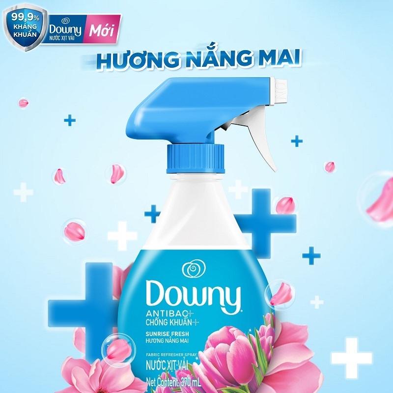 Combo 3 Chai Xịt Vải DOWNY Khử Mùi Và Chống Khuẩn 99.9% Hương Nắng Mai Chai 370ML