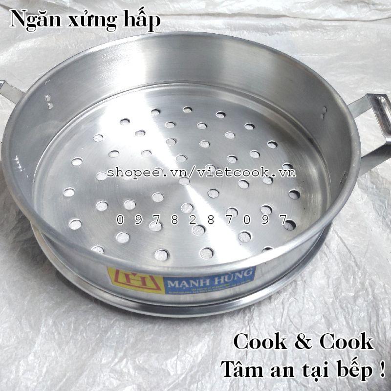 Ngăn xửng hấp bánh bao size 50 nhôm / Hấp hải sản/ Hấp rau củ quả