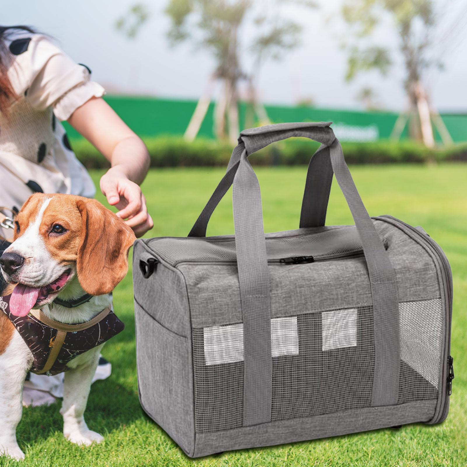 Soft Sided Pet Carrier Cat Carrier Bag Shoulder Bag Ventilated Foldable Carry Bag for Small Dogs for Small Animals Small Medium Cats