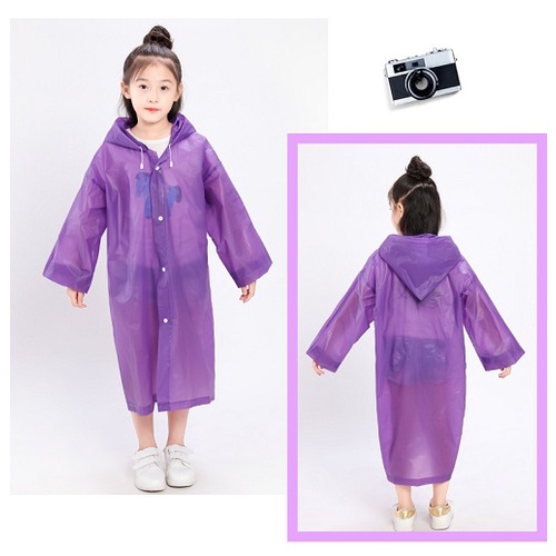 Áo Mưa Bít Trẻ Em Vải Siêu Nhẹ Chống Thấm Nước, Phơi Mau Khô Ráo, Che Kín Người An Toàn Cho Bé, Có Lựa Chon ( Giao Màu - Mẫu Ngẫu Nhiên Vì Nhiều Hoạt Tiết)