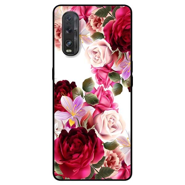 Ốp lưng dành cho Oppo Find X2 mẫu Họa Tiết Hoa Hồng