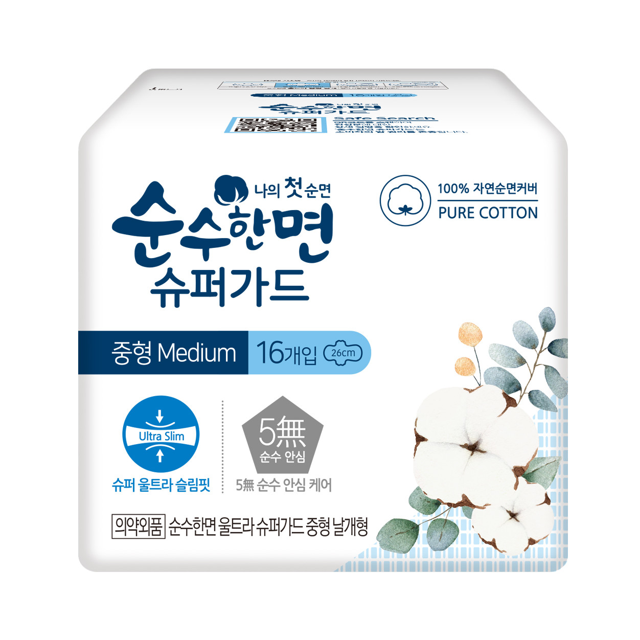 BĂNG VỆ SINH KLEANNARA SOONSOOHAN SUPERGUARD SIZE M - 16 miếng
