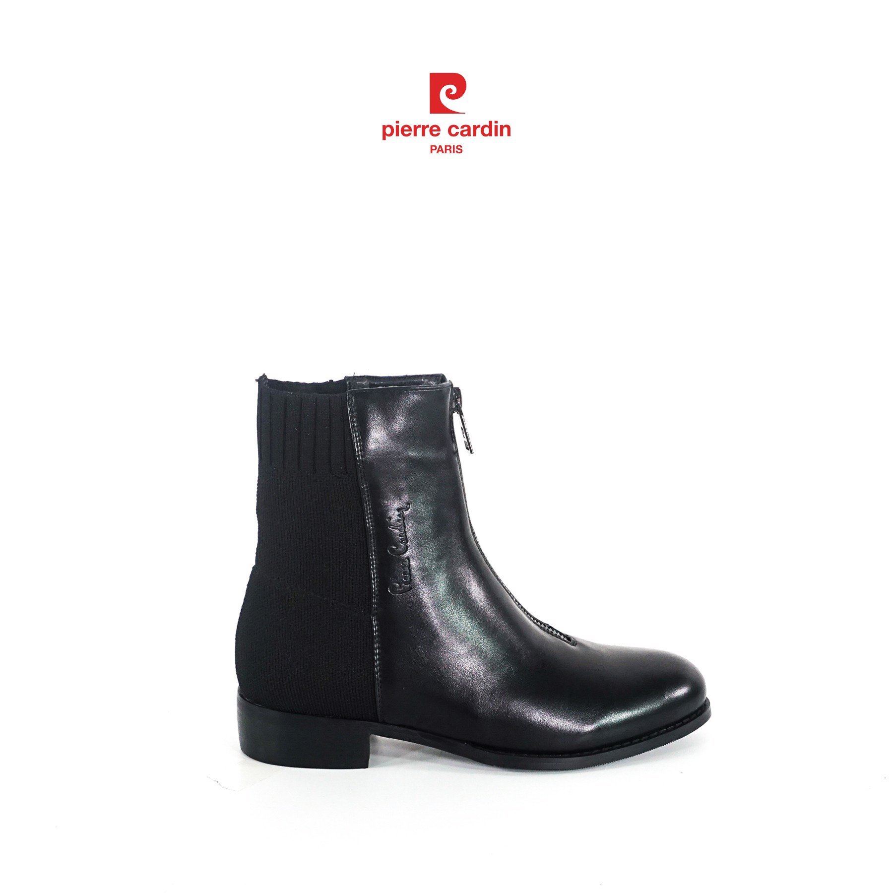 Giày boots nữ Pierre Cardin thiết kế cổ vớ mềm mại, êm chân, đế cao 3cm - PCWFWS 211