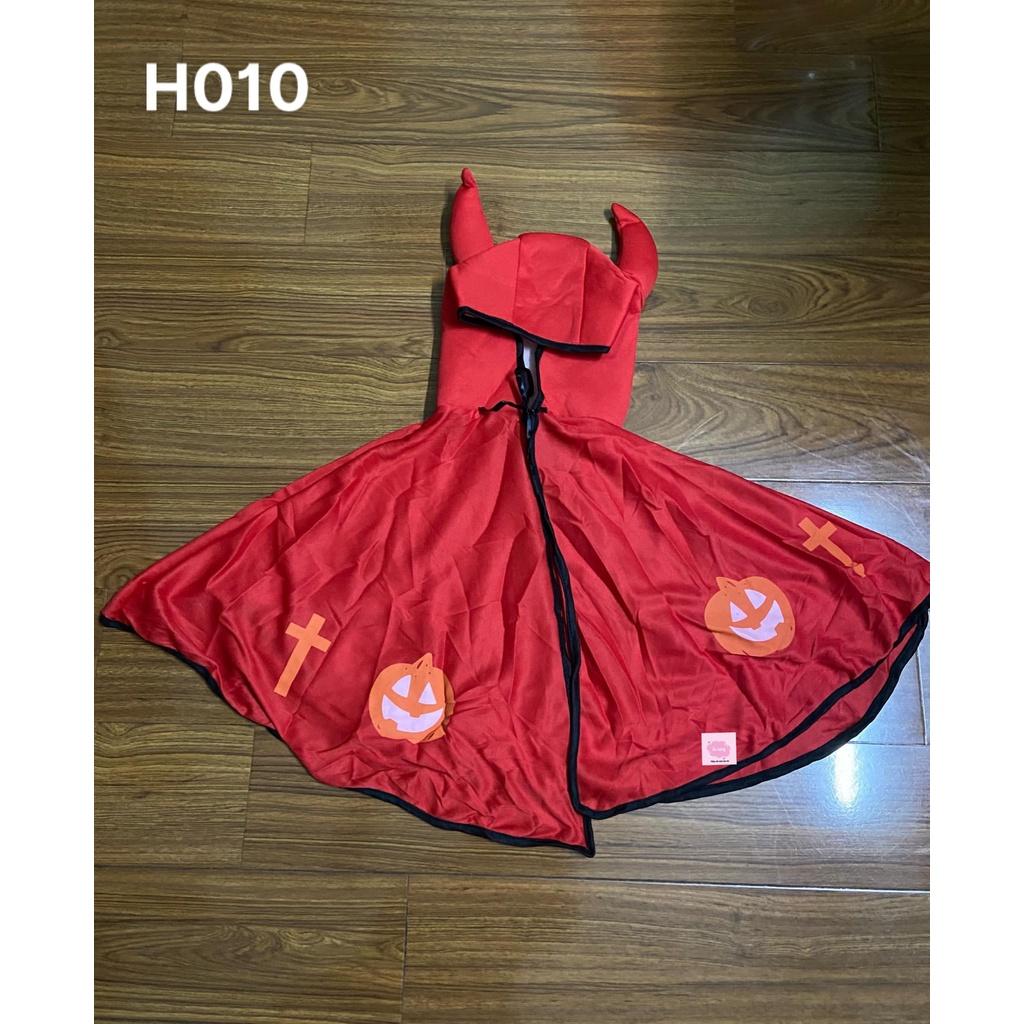 Áo choàng mũ sừng ác quỷ Halloween