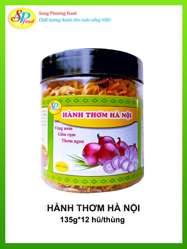 Hành thơm Hà Nội (hành khô phi sẵn) 135gr - Hàng xuất khẩu Nhật-Thơm, ngon, giòn rụm